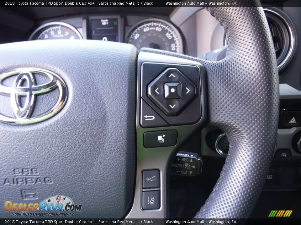 2018 Toyota Tacoma TRD Sport Double Cab 4x4 Barcelona Red Metallic / Black Photo #23