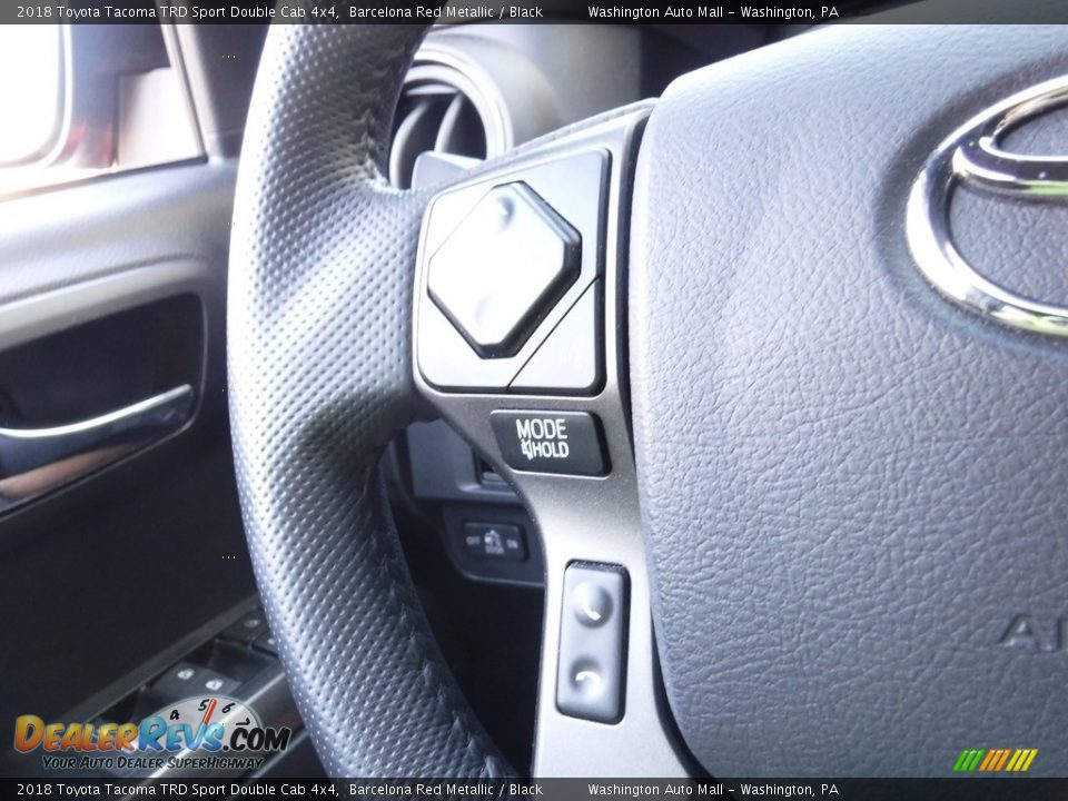 2018 Toyota Tacoma TRD Sport Double Cab 4x4 Barcelona Red Metallic / Black Photo #24