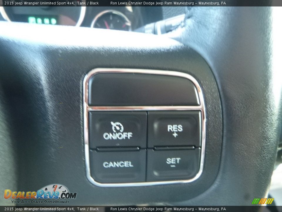2015 Jeep Wrangler Unlimited Sport 4x4 Tank / Black Photo #15