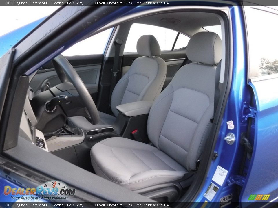 2018 Hyundai Elantra SEL Electric Blue / Gray Photo #11