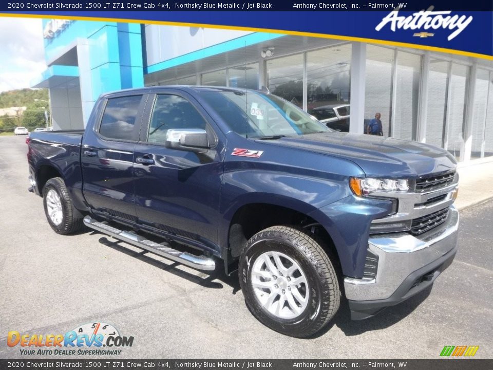 2020 Chevrolet Silverado 1500 LT Z71 Crew Cab 4x4 Northsky Blue Metallic / Jet Black Photo #1