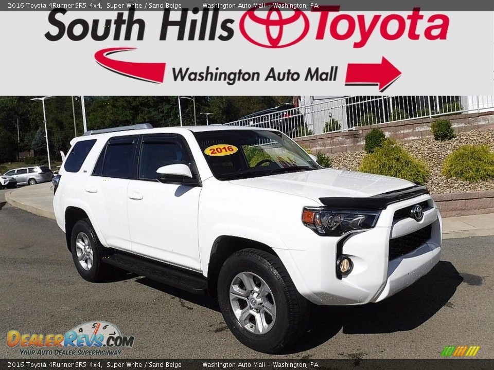 2016 Toyota 4Runner SR5 4x4 Super White / Sand Beige Photo #1