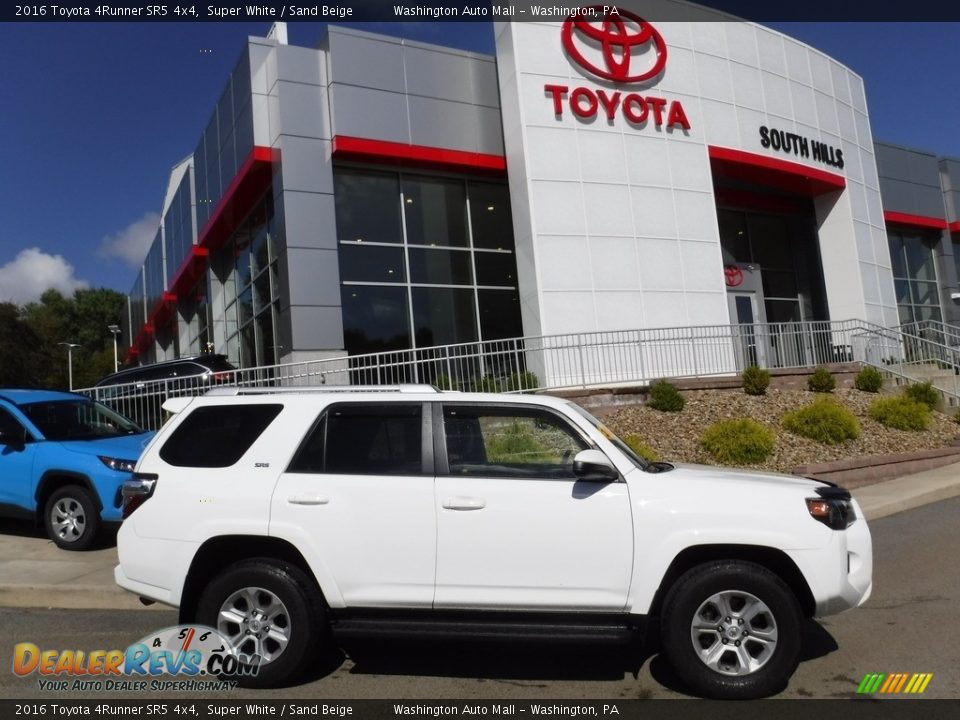 2016 Toyota 4Runner SR5 4x4 Super White / Sand Beige Photo #2