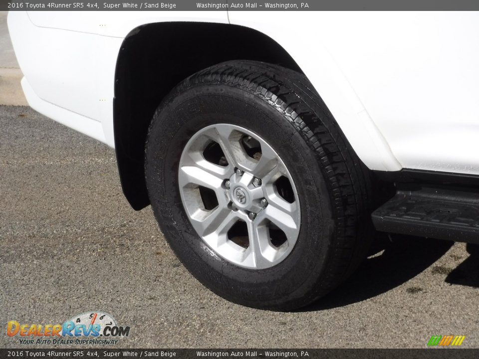 2016 Toyota 4Runner SR5 4x4 Super White / Sand Beige Photo #3
