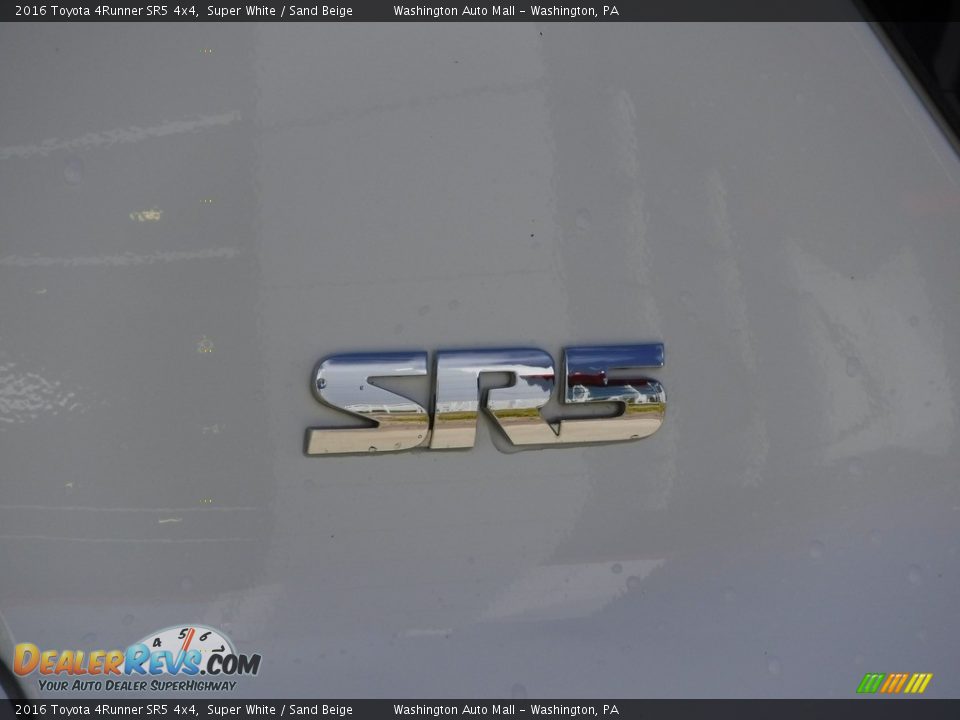 2016 Toyota 4Runner SR5 4x4 Super White / Sand Beige Photo #7