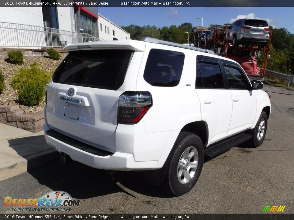 2016 Toyota 4Runner SR5 4x4 Super White / Sand Beige Photo #10