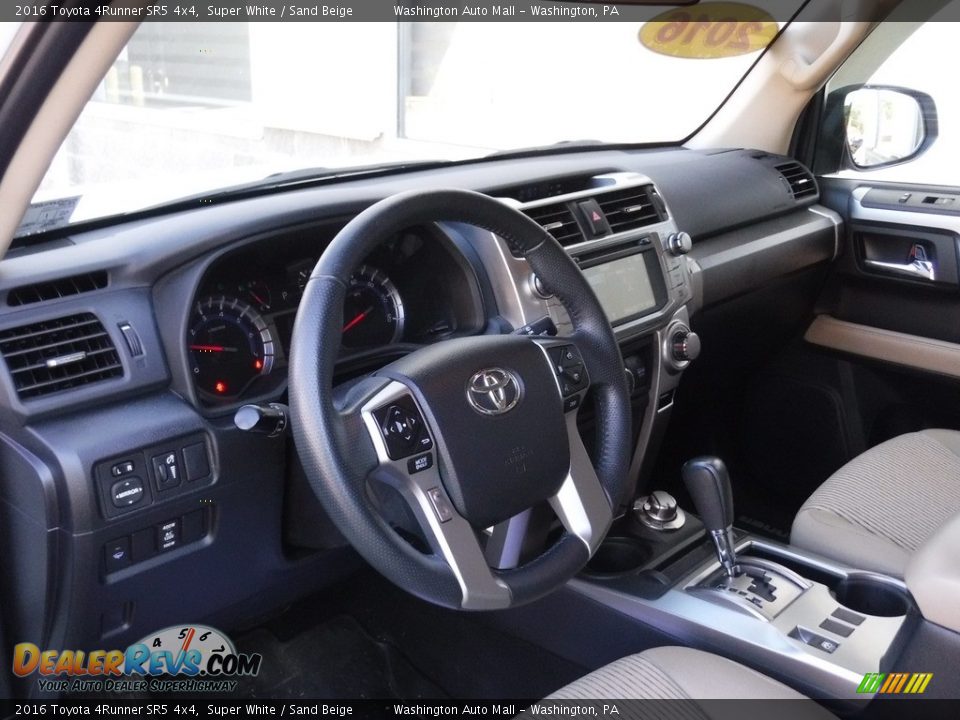 2016 Toyota 4Runner SR5 4x4 Super White / Sand Beige Photo #12