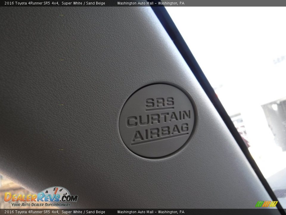 2016 Toyota 4Runner SR5 4x4 Super White / Sand Beige Photo #21