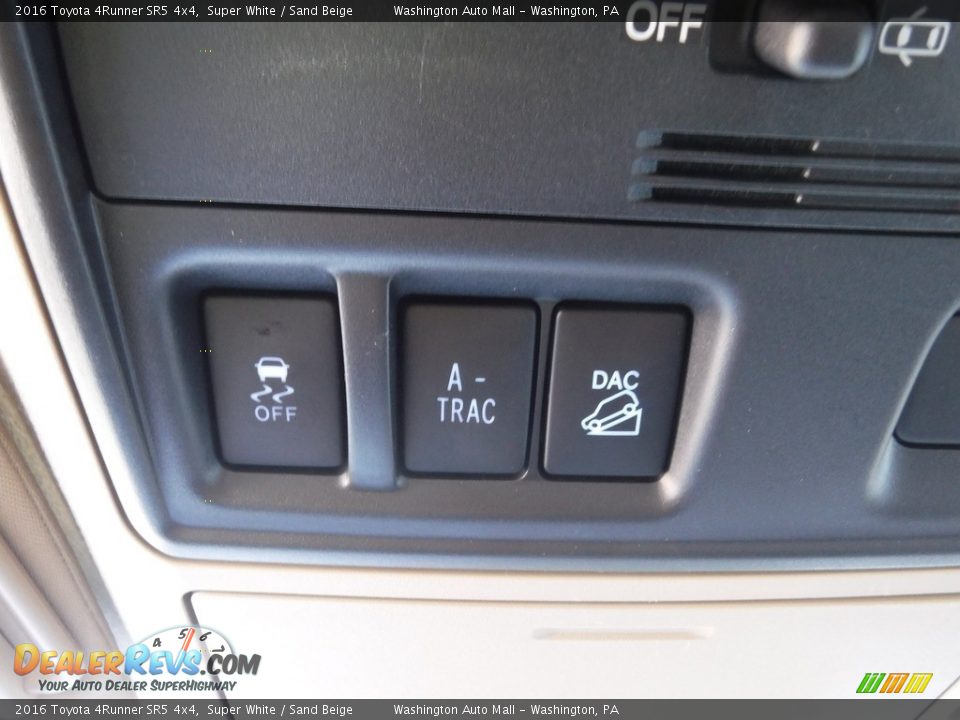 2016 Toyota 4Runner SR5 4x4 Super White / Sand Beige Photo #22