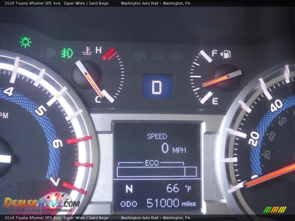 2016 Toyota 4Runner SR5 4x4 Super White / Sand Beige Photo #29