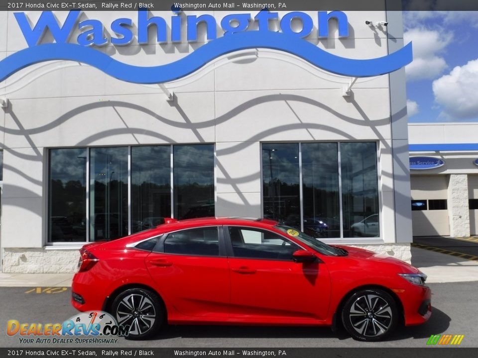 2017 Honda Civic EX-T Sedan Rallye Red / Black Photo #2