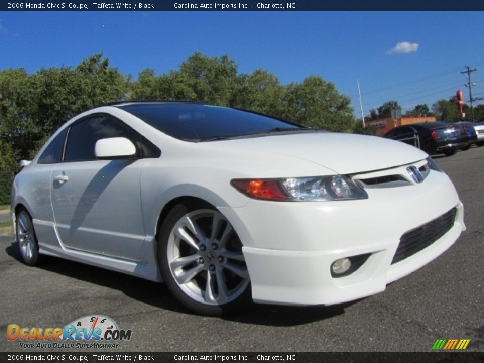2006 Honda Civic Si Coupe Taffeta White / Black Photo #2