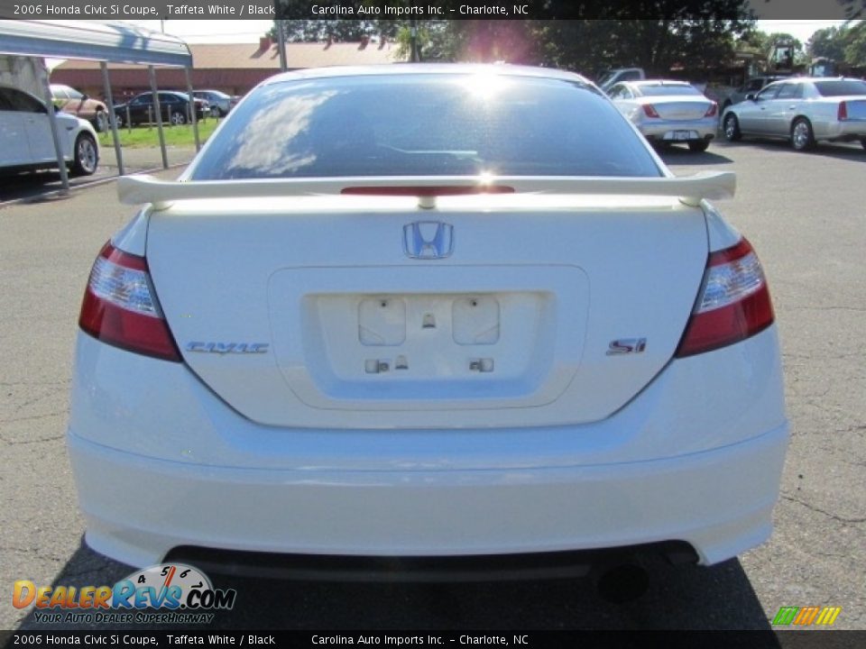 2006 Honda Civic Si Coupe Taffeta White / Black Photo #9