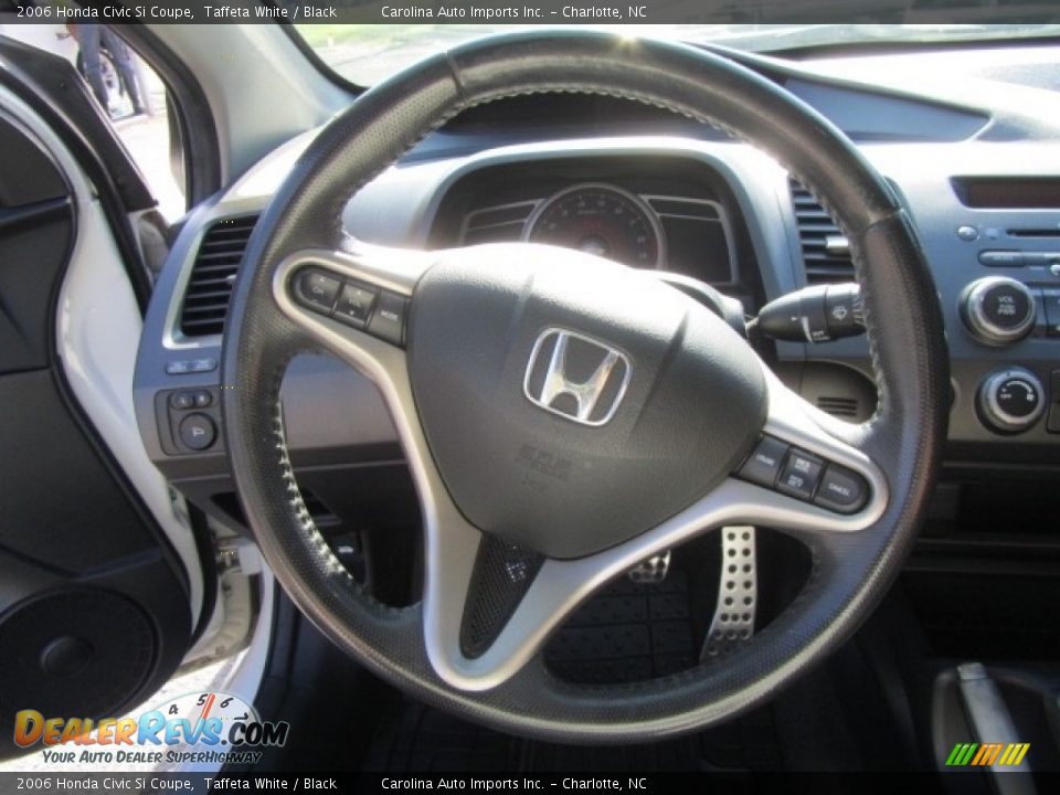 2006 Honda Civic Si Coupe Taffeta White / Black Photo #16