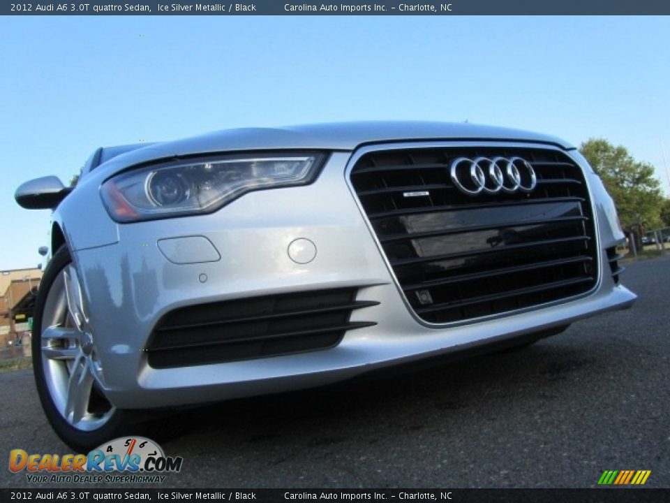 2012 Audi A6 3.0T quattro Sedan Ice Silver Metallic / Black Photo #1