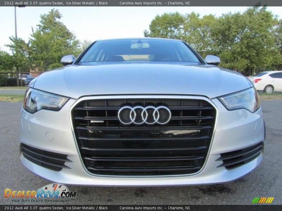 2012 Audi A6 3.0T quattro Sedan Ice Silver Metallic / Black Photo #4