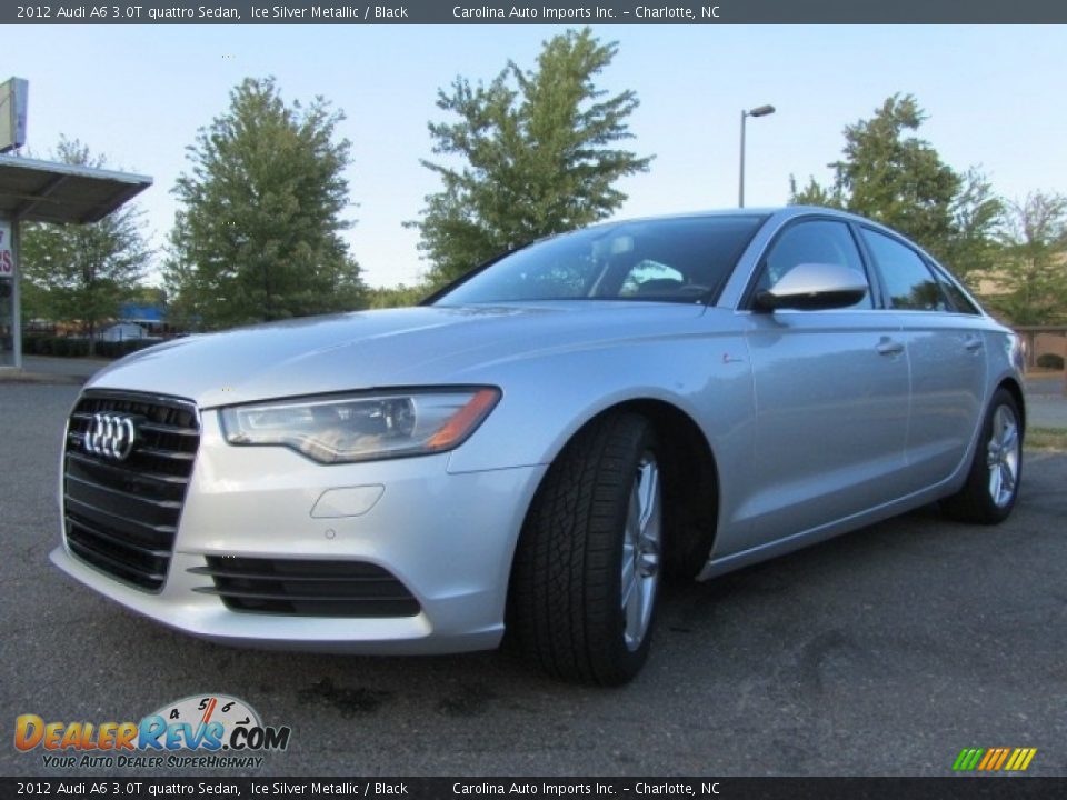 2012 Audi A6 3.0T quattro Sedan Ice Silver Metallic / Black Photo #6