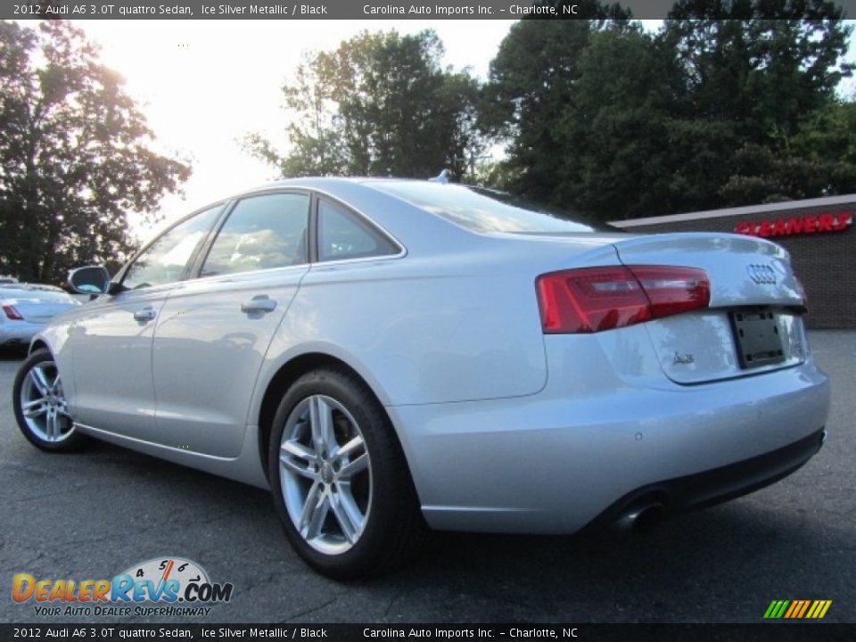 2012 Audi A6 3.0T quattro Sedan Ice Silver Metallic / Black Photo #8