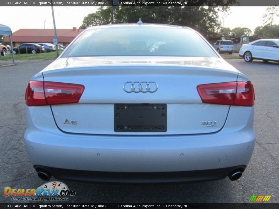 2012 Audi A6 3.0T quattro Sedan Ice Silver Metallic / Black Photo #9