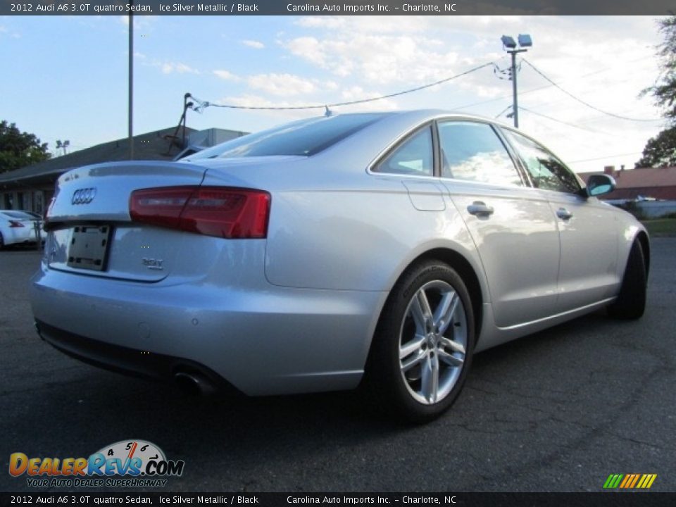 2012 Audi A6 3.0T quattro Sedan Ice Silver Metallic / Black Photo #10
