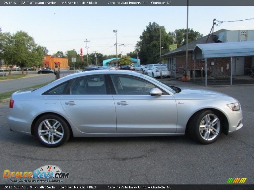 2012 Audi A6 3.0T quattro Sedan Ice Silver Metallic / Black Photo #11