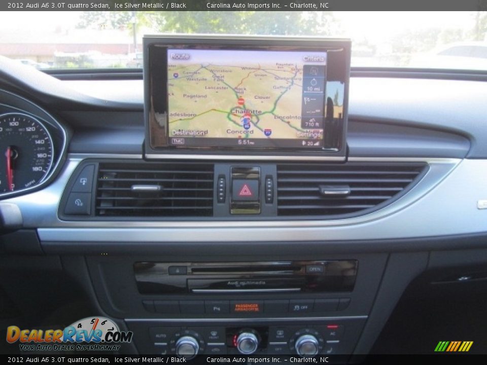 2012 Audi A6 3.0T quattro Sedan Ice Silver Metallic / Black Photo #15