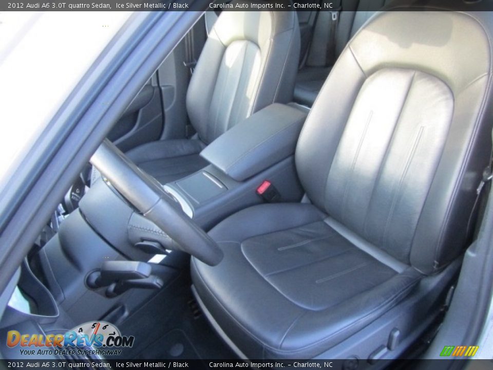 2012 Audi A6 3.0T quattro Sedan Ice Silver Metallic / Black Photo #18