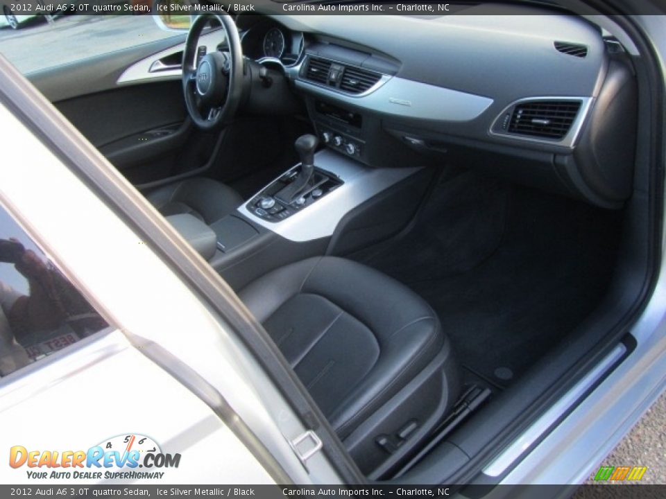 2012 Audi A6 3.0T quattro Sedan Ice Silver Metallic / Black Photo #21