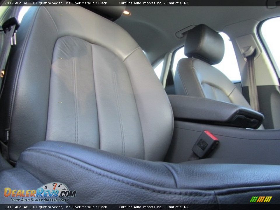 2012 Audi A6 3.0T quattro Sedan Ice Silver Metallic / Black Photo #22