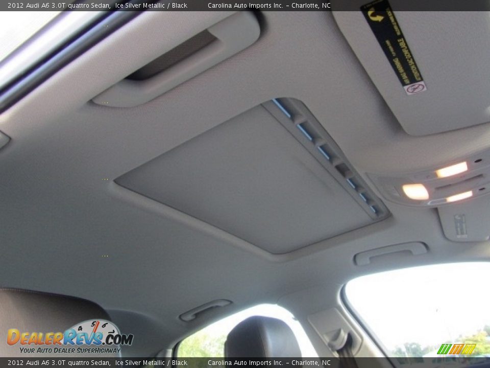 2012 Audi A6 3.0T quattro Sedan Ice Silver Metallic / Black Photo #23