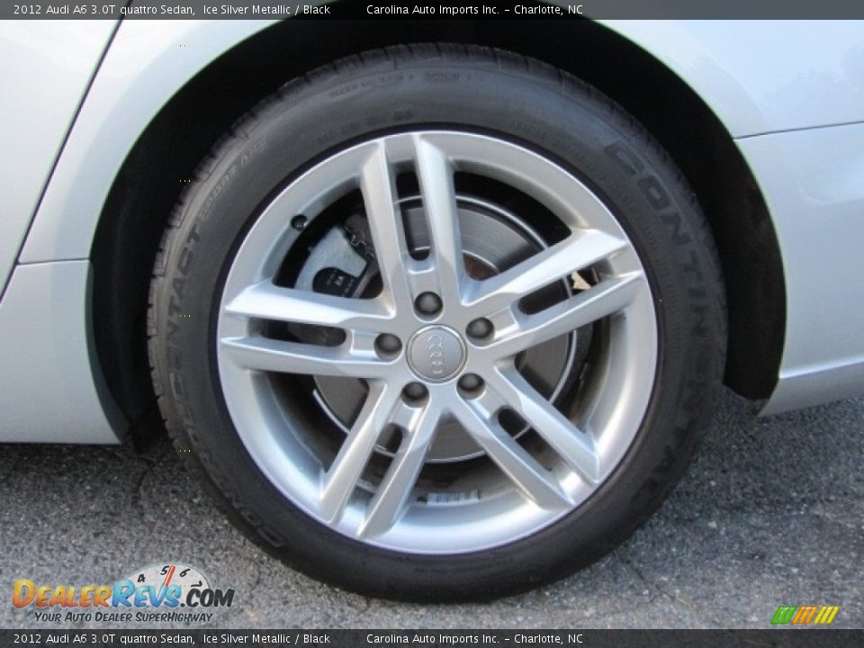 2012 Audi A6 3.0T quattro Sedan Ice Silver Metallic / Black Photo #26