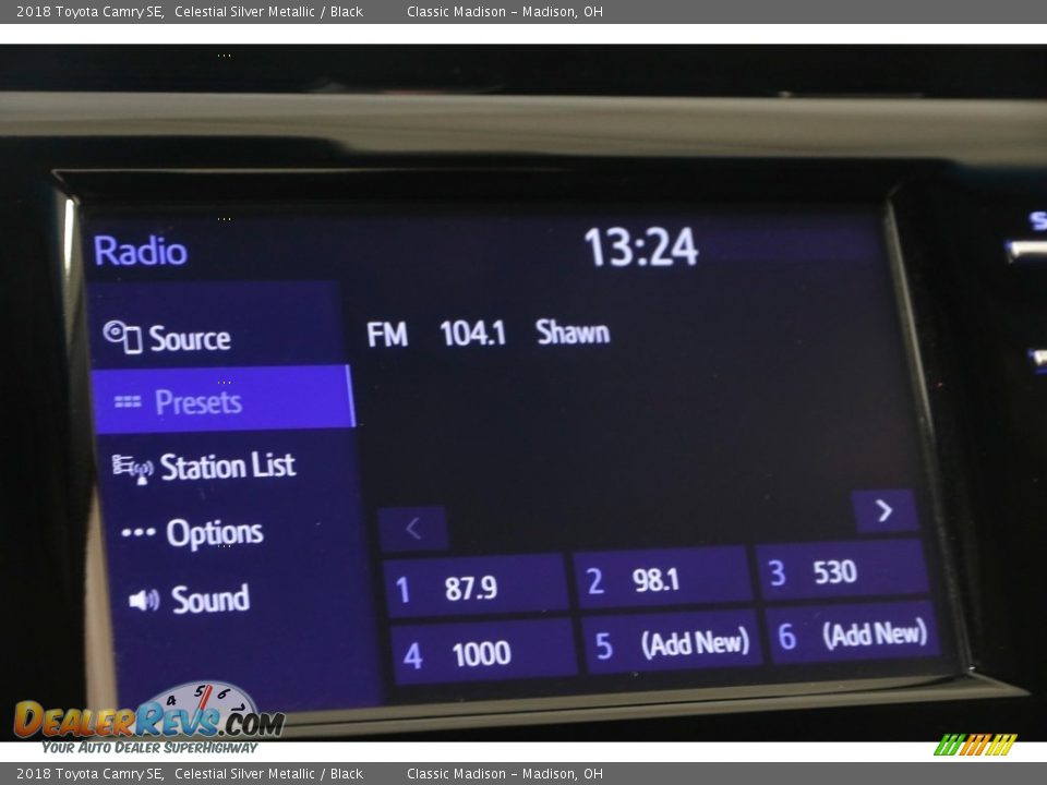 2018 Toyota Camry SE Celestial Silver Metallic / Black Photo #12