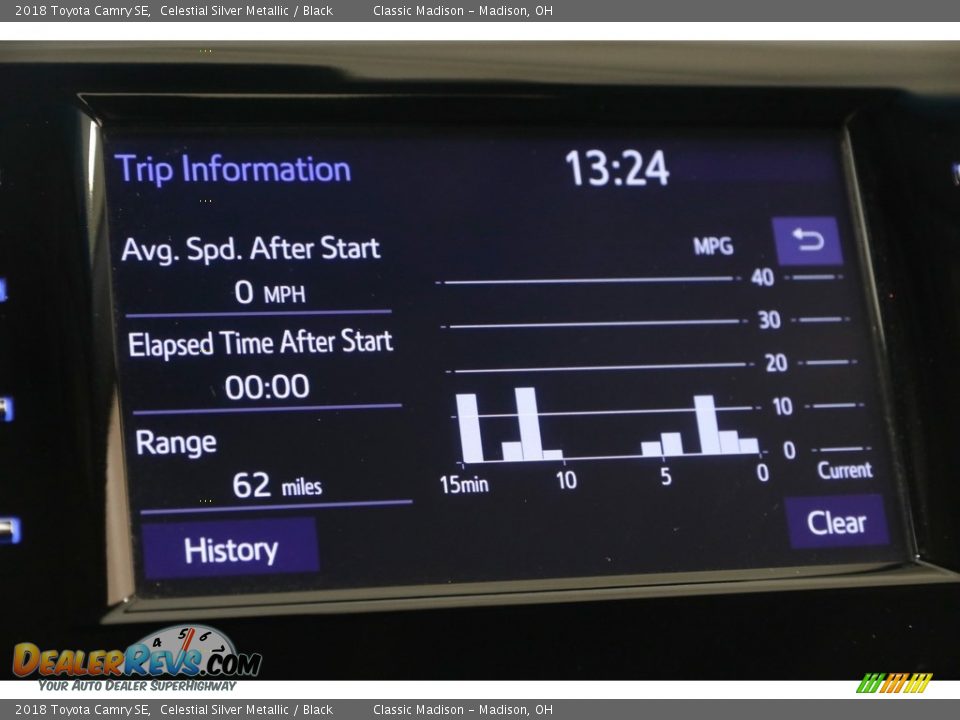 2018 Toyota Camry SE Celestial Silver Metallic / Black Photo #13