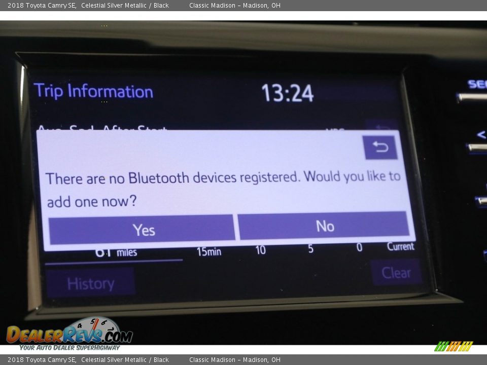 2018 Toyota Camry SE Celestial Silver Metallic / Black Photo #14
