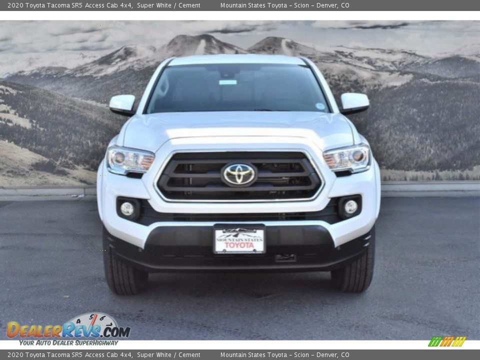 2020 Toyota Tacoma SR5 Access Cab 4x4 Super White / Cement Photo #2