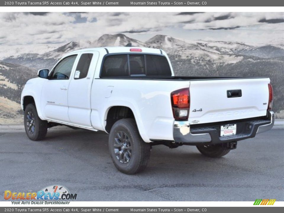 2020 Toyota Tacoma SR5 Access Cab 4x4 Super White / Cement Photo #3