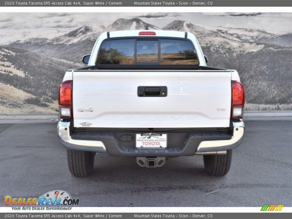 2020 Toyota Tacoma SR5 Access Cab 4x4 Super White / Cement Photo #4
