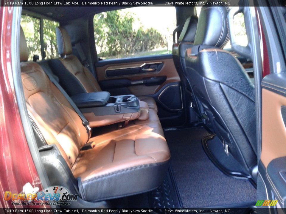 2019 Ram 1500 Long Horn Crew Cab 4x4 Delmonico Red Pearl / Black/New Saddle Photo #14