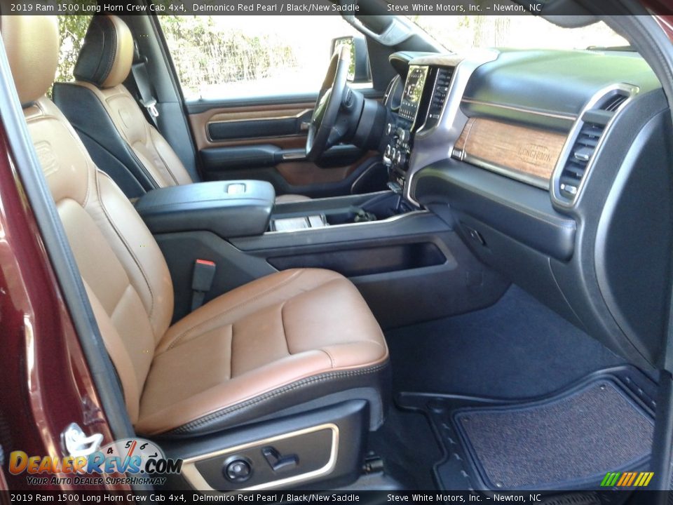 2019 Ram 1500 Long Horn Crew Cab 4x4 Delmonico Red Pearl / Black/New Saddle Photo #15