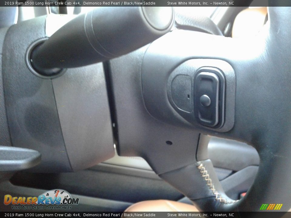 2019 Ram 1500 Long Horn Crew Cab 4x4 Delmonico Red Pearl / Black/New Saddle Photo #17