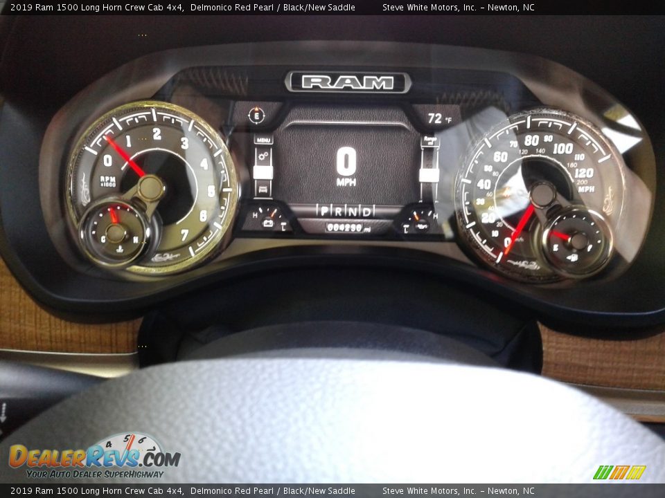 2019 Ram 1500 Long Horn Crew Cab 4x4 Delmonico Red Pearl / Black/New Saddle Photo #20