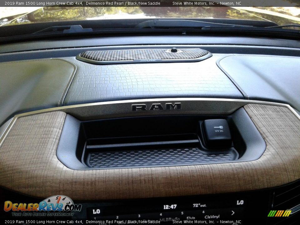 2019 Ram 1500 Long Horn Crew Cab 4x4 Delmonico Red Pearl / Black/New Saddle Photo #21