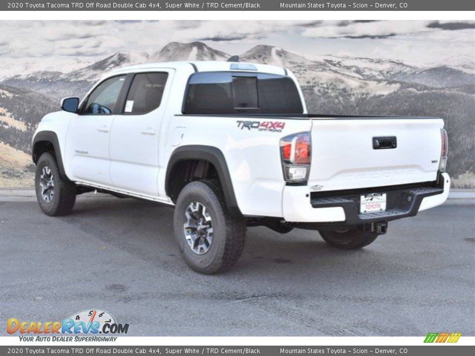 Super White 2020 Toyota Tacoma TRD Off Road Double Cab 4x4 Photo #3
