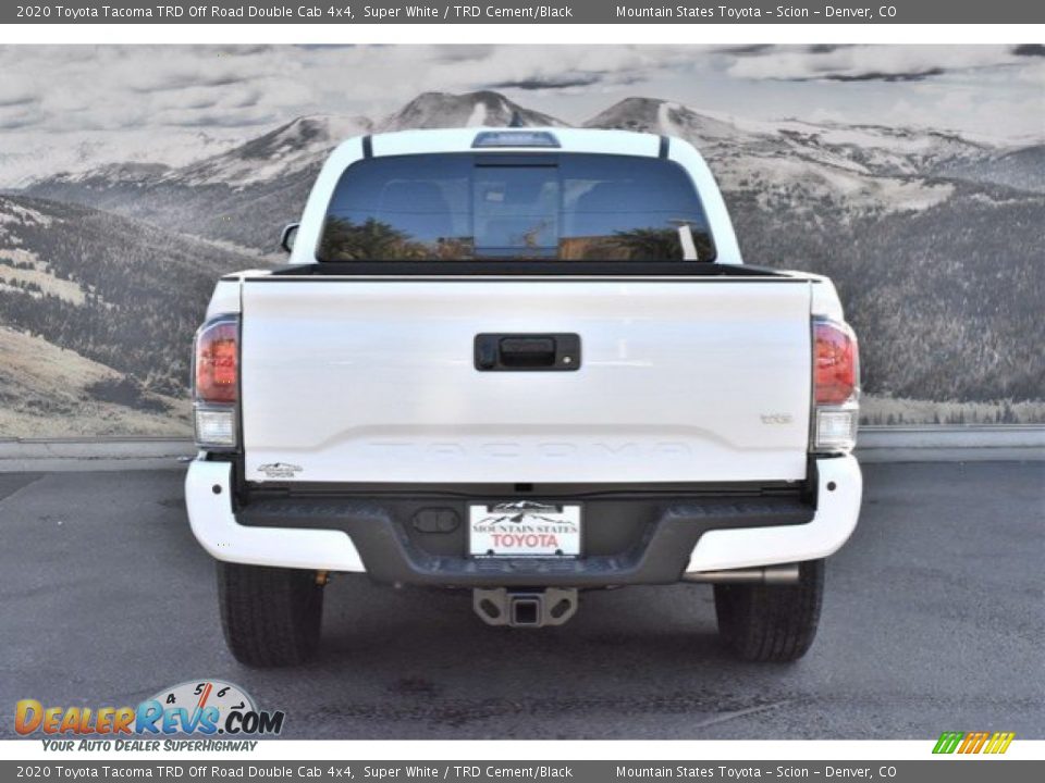 2020 Toyota Tacoma TRD Off Road Double Cab 4x4 Super White / TRD Cement/Black Photo #4