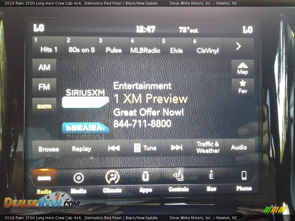 2019 Ram 1500 Long Horn Crew Cab 4x4 Delmonico Red Pearl / Black/New Saddle Photo #23