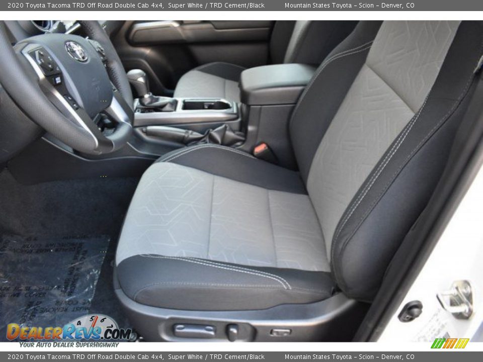 Front Seat of 2020 Toyota Tacoma TRD Off Road Double Cab 4x4 Photo #6