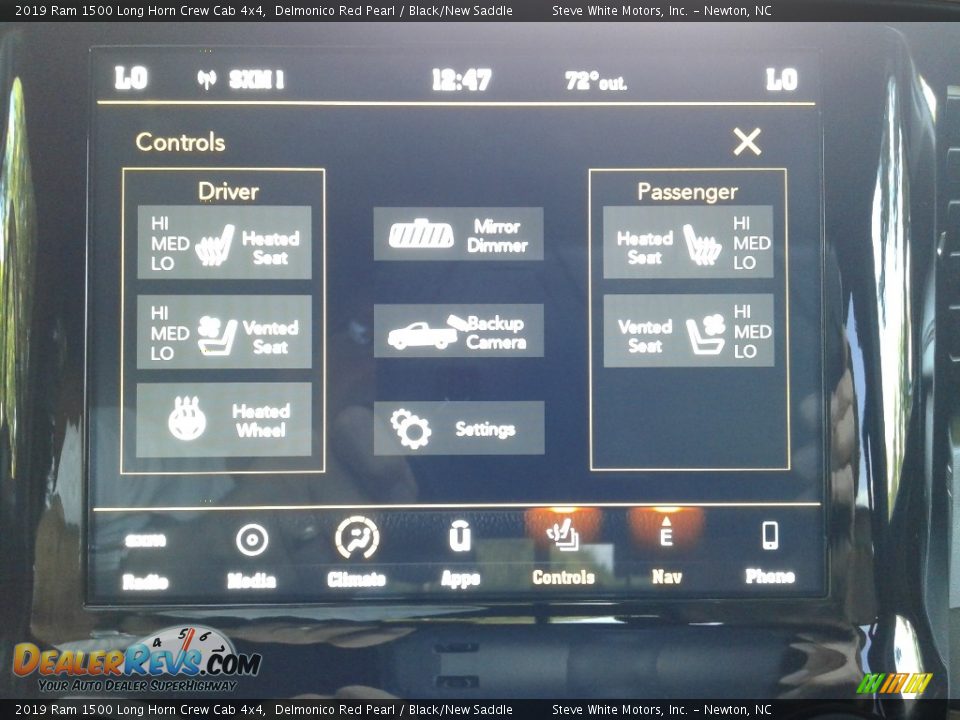 2019 Ram 1500 Long Horn Crew Cab 4x4 Delmonico Red Pearl / Black/New Saddle Photo #27