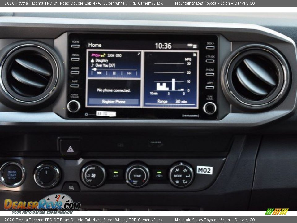 Controls of 2020 Toyota Tacoma TRD Off Road Double Cab 4x4 Photo #8