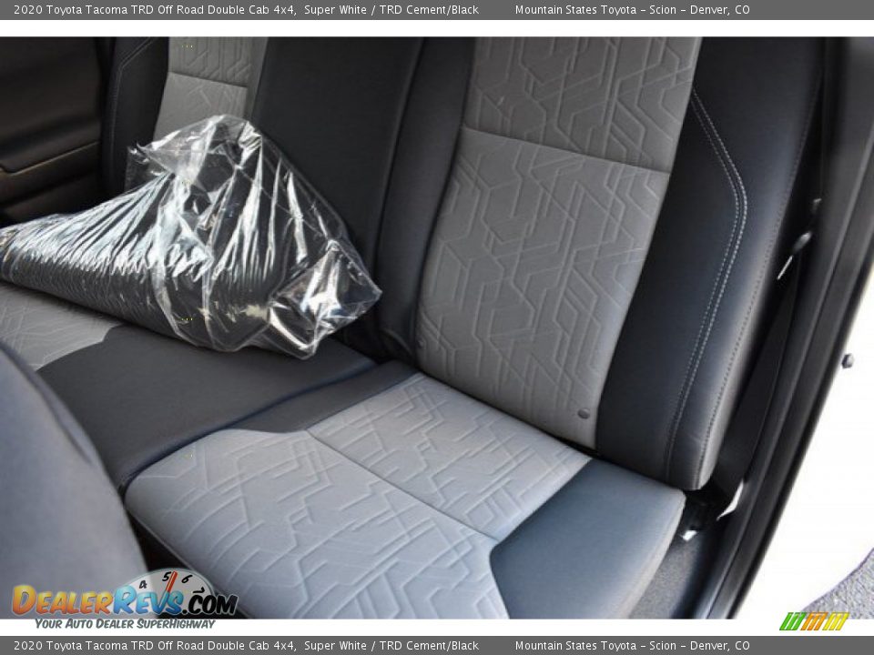 Rear Seat of 2020 Toyota Tacoma TRD Off Road Double Cab 4x4 Photo #9