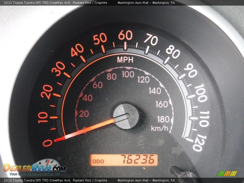 2013 Toyota Tundra SR5 TRD CrewMax 4x4 Radiant Red / Graphite Photo #33